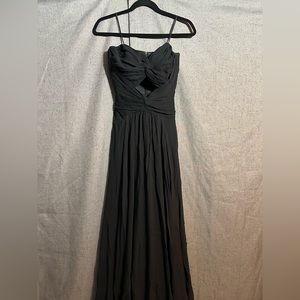 Black strapless gown size 6